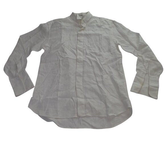 Victor Talbots Other - Victor Talbots Men White Double Ply Cotton Textured Shirt Size 41 16 French Cuff